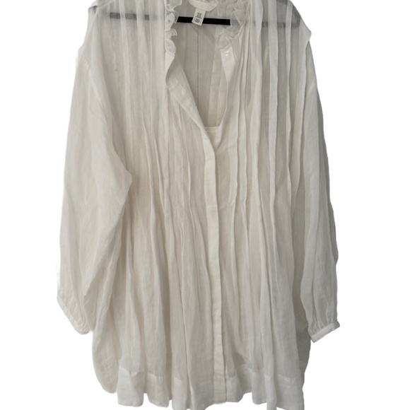 PIN-TUCK RAMIE DRESS - Picture 4 of 6